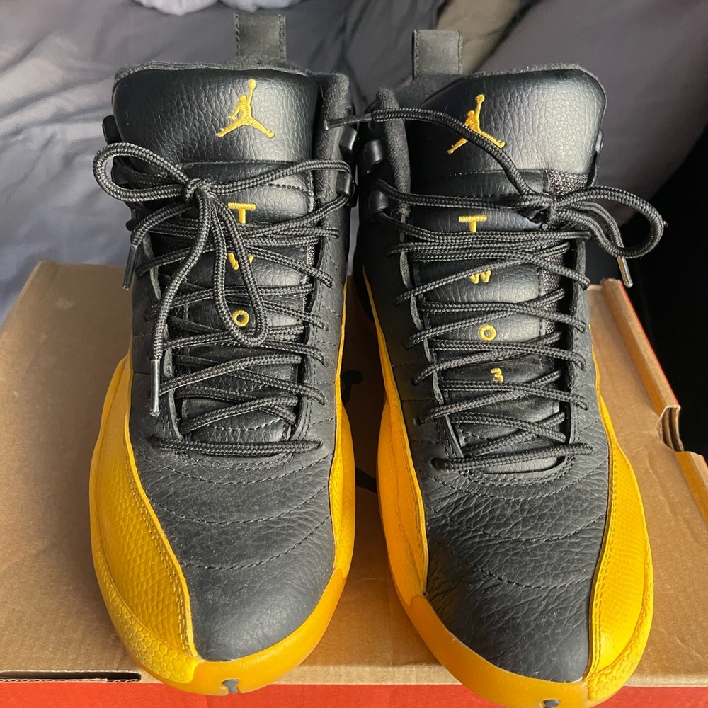 Air Jordan 12s university gold size 9